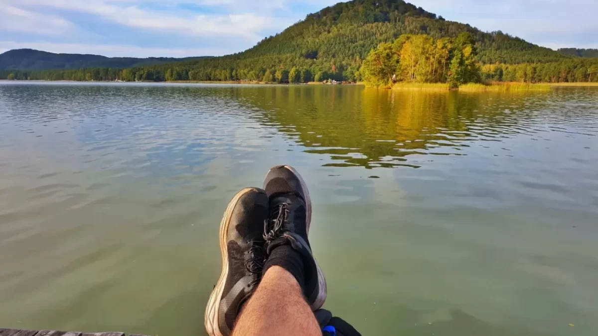 Pohled na Máchovo jezero