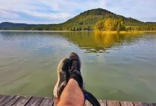 Pohled na Máchovo jezero