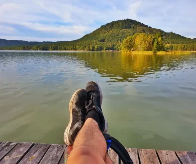 Pohled na Máchovo jezero