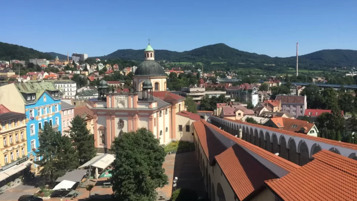 Pohled na měto Děčín