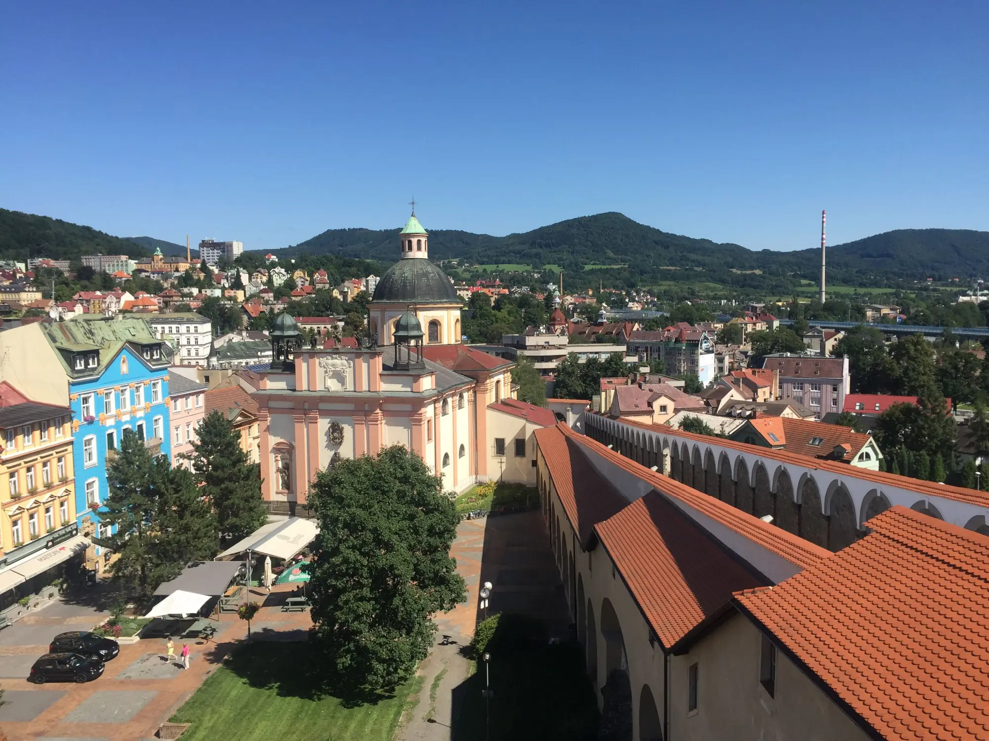 Pohled na měto Děčín