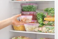 Potraviny skladované v lednici