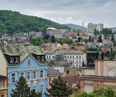 Mraky nad českým městem