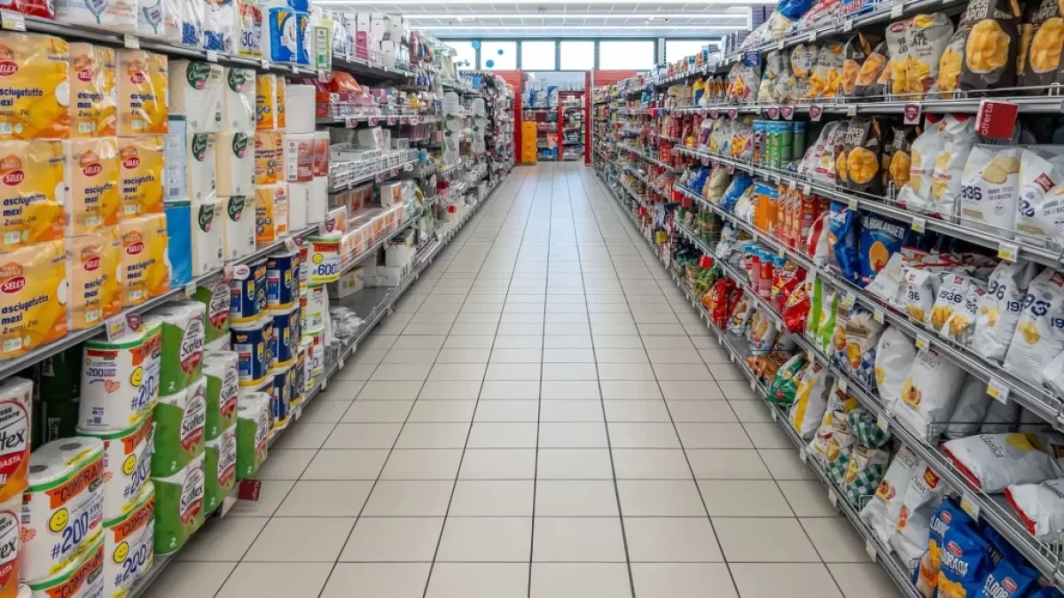 Ulička v supermarketu