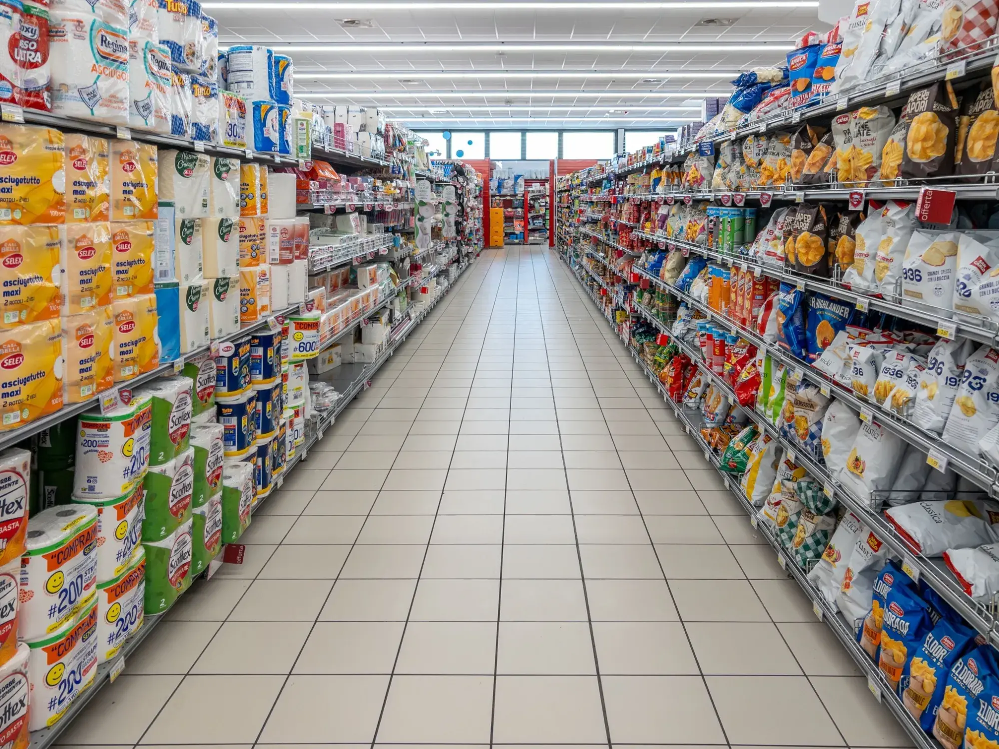 Ulička v supermarketu