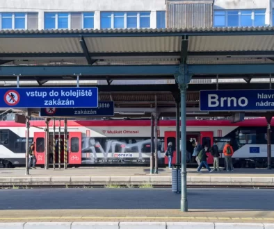vlakové nádraží v Brně