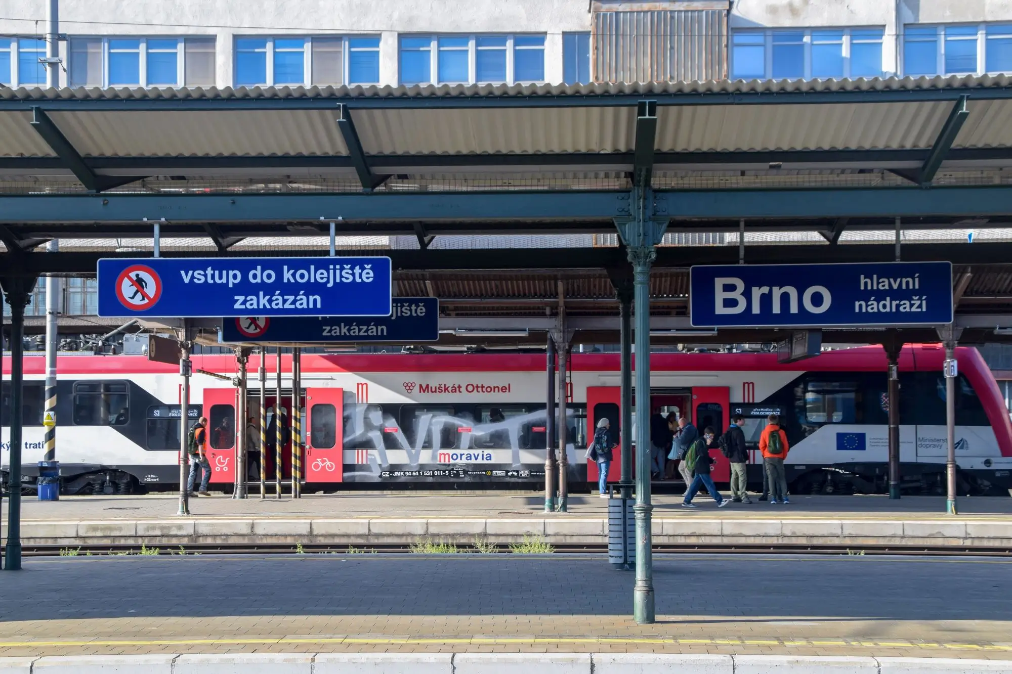 vlakové nádraží v Brně