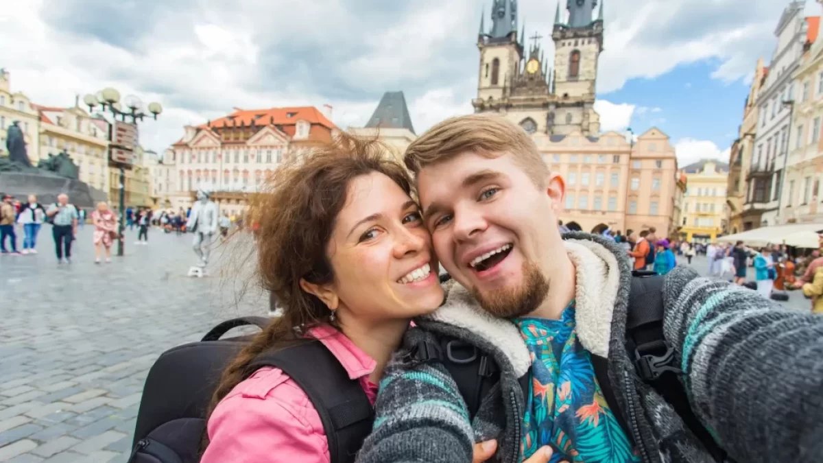 turisté v Praze