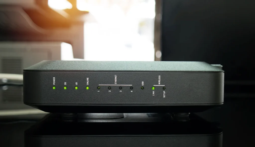 Černý Wi-Fi router