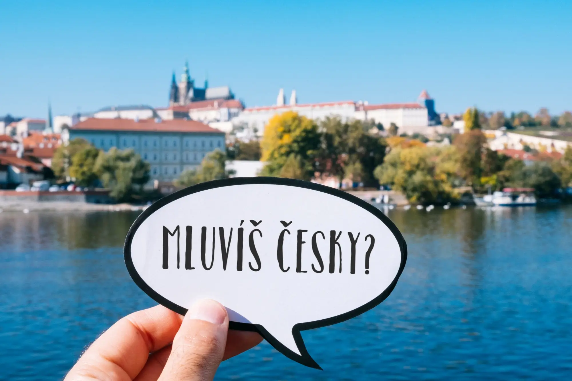 Otázka: „Mluvíš česky?"