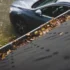 Pohled za střechy na auto