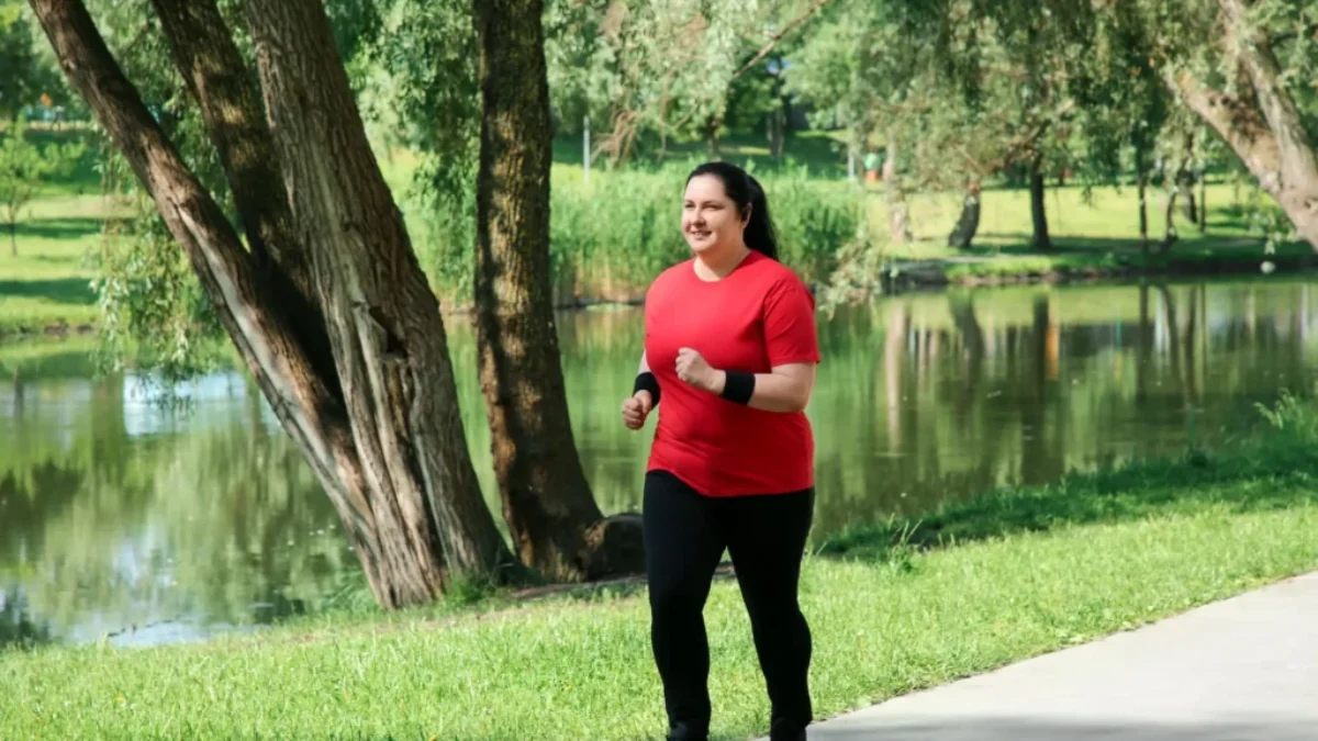 Běžkyně v parku