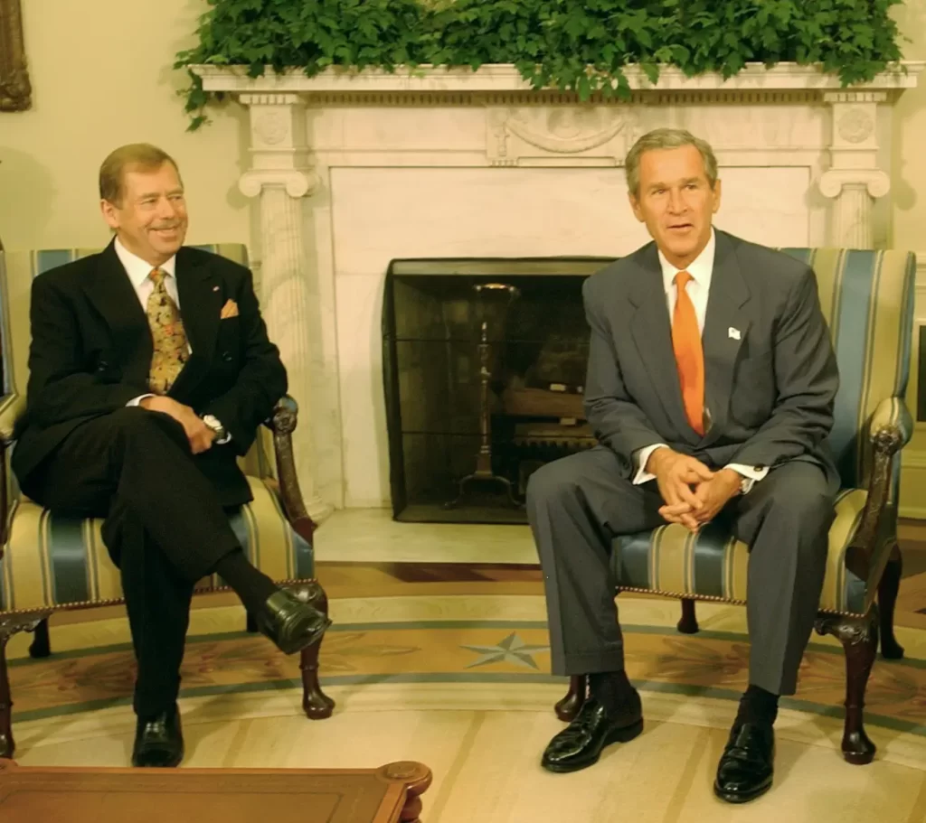 Václav Havel a George W. Bush - SportDeník Václav Havel a George W. Bush