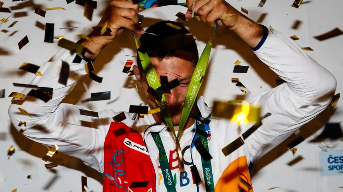 Sportovec s medailí