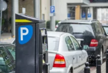 Parkovací automat ve městě