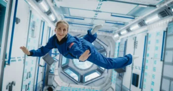 Astronautka ve stavu beztíže
