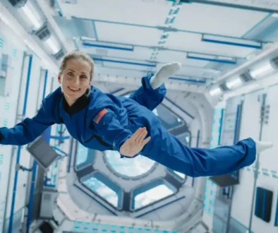 Astronautka ve stavu beztíže