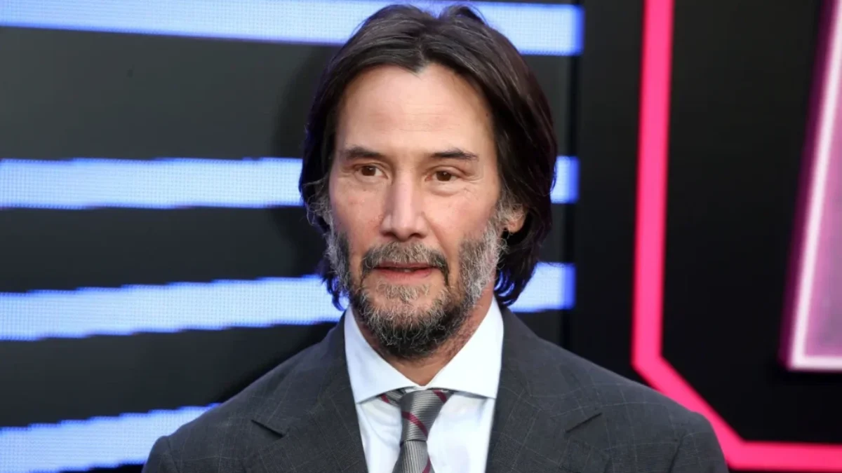 Keanu Reeves na premiéře filmu Balerína