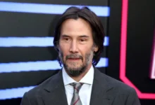 Keanu Reeves na premiéře filmu Balerína