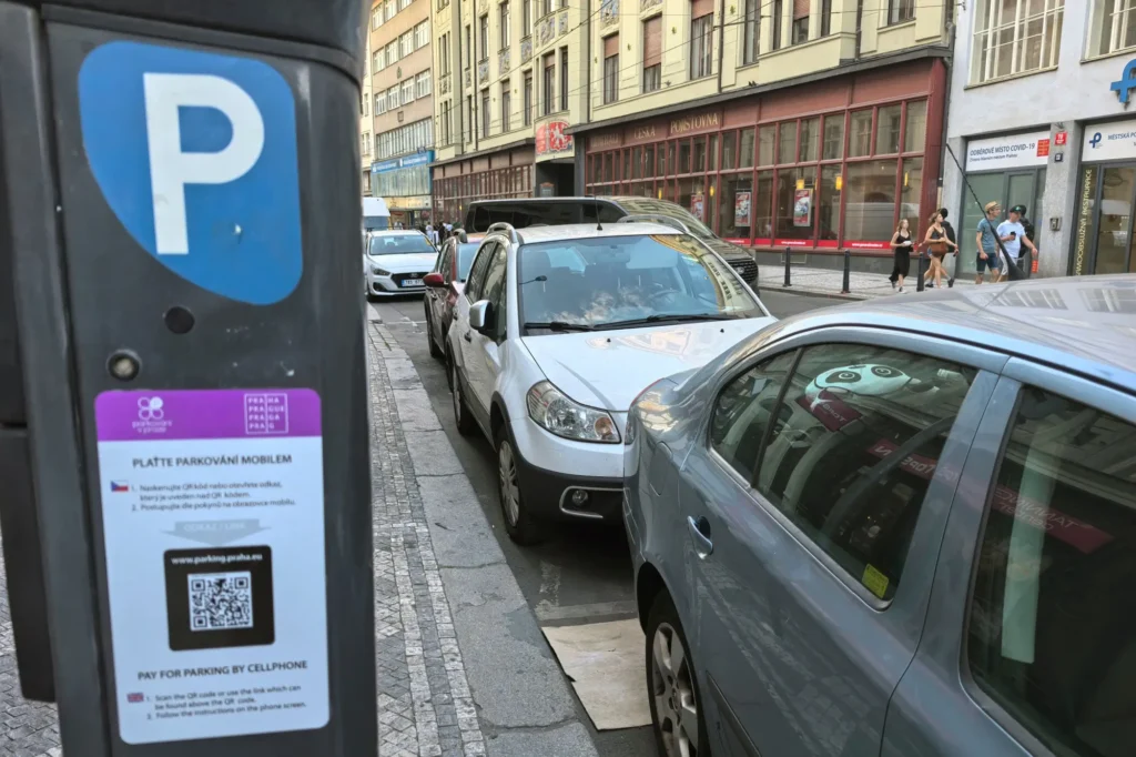 Parkovací automat s QR kódem