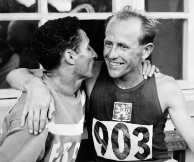 Emil Zátopek na archivní fotografii
