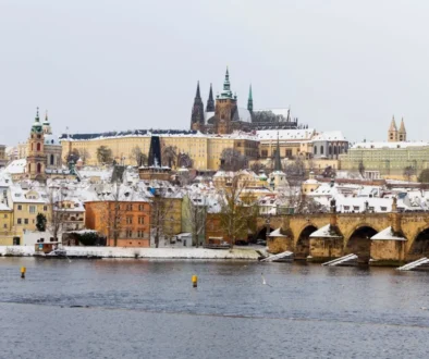 zasněžená Praha