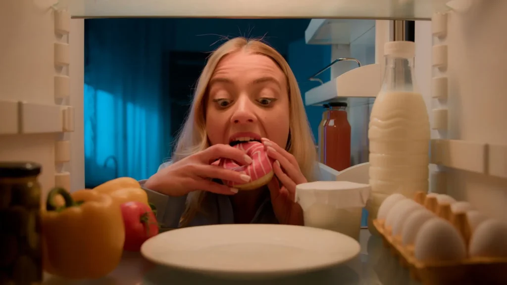 Unavení lidé mají tendenci volit si nezdravé potraviny. - SportDeník žena jí donut