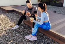sportovci s jídlem