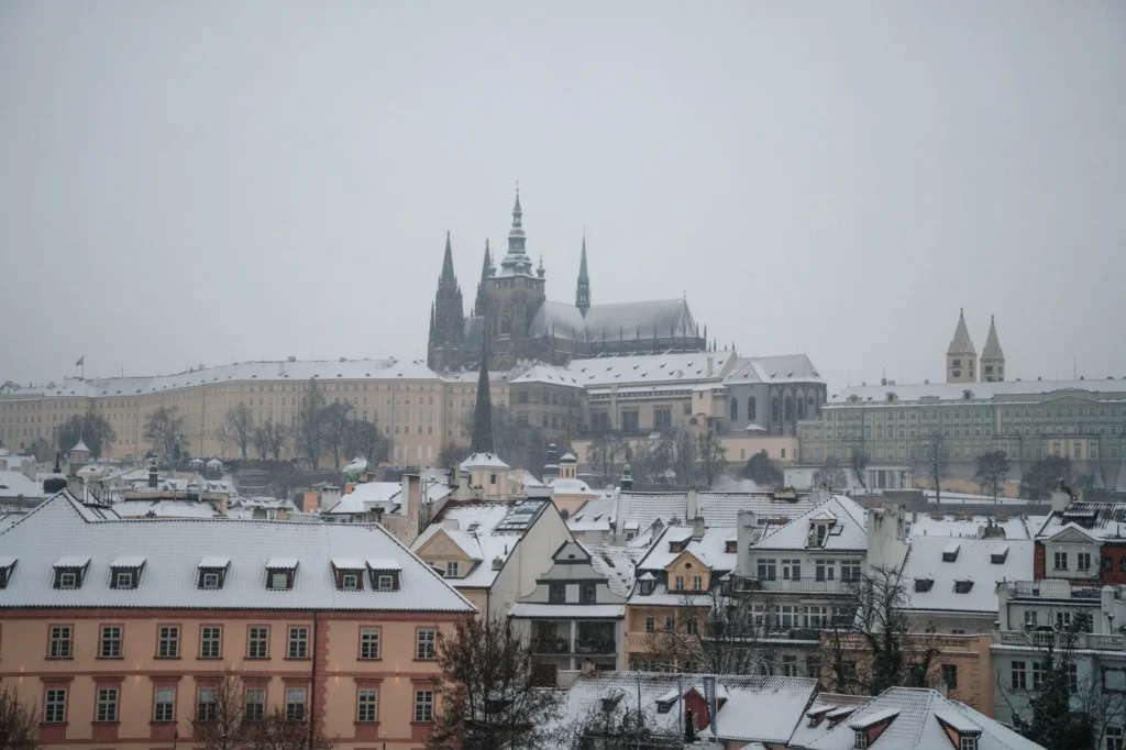 Zasněžená Praha