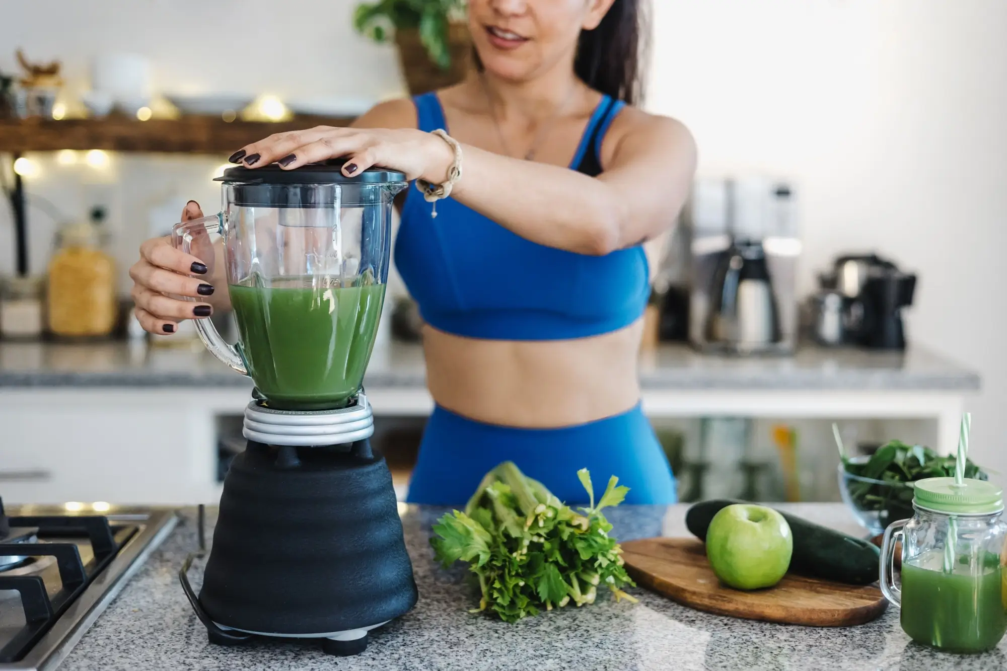 Příprava zeleného smoothie