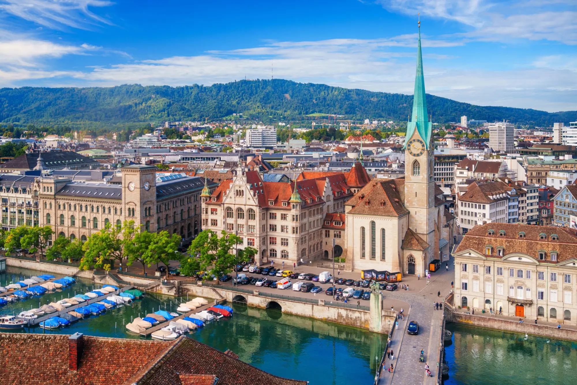Pohled na Zürich