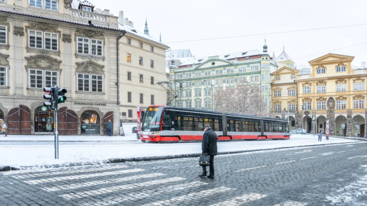 Praha v zimě