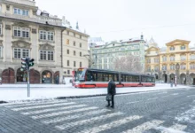 Praha v zimě