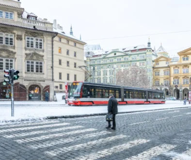 Praha v zimě