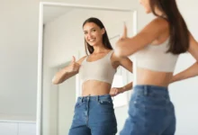 žena má radost, že zhubla