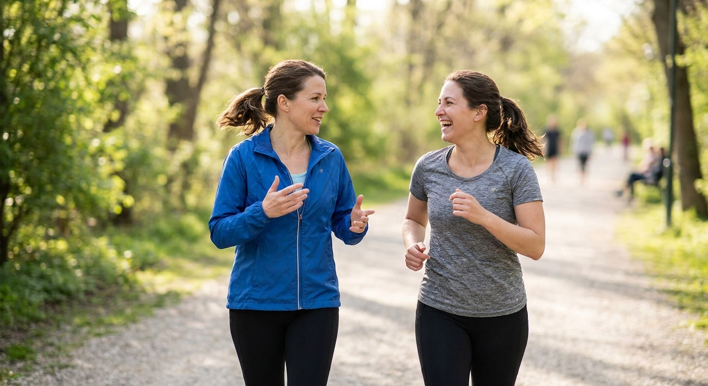O čem se bavit při běhání s kamarádkou, která vám po 10 minutách leze na narvy? Vynechte děti a otázky ohledně chlapů